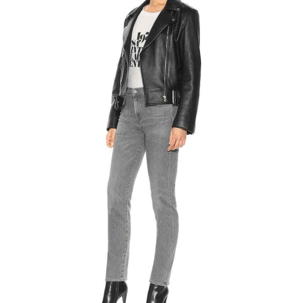 Citizens of Humanity Grey Gray Jeans Cosmic Harlow Slim High Rise Size 27